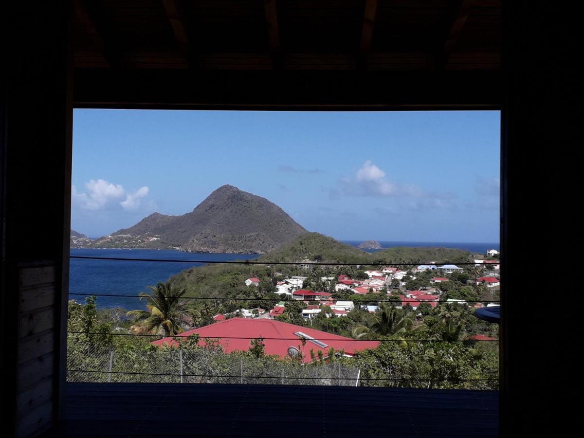 Ti Kaz Anoli Cottage En Bois Avec Vue Sur La Baie Terre-de-Bas Exterior foto